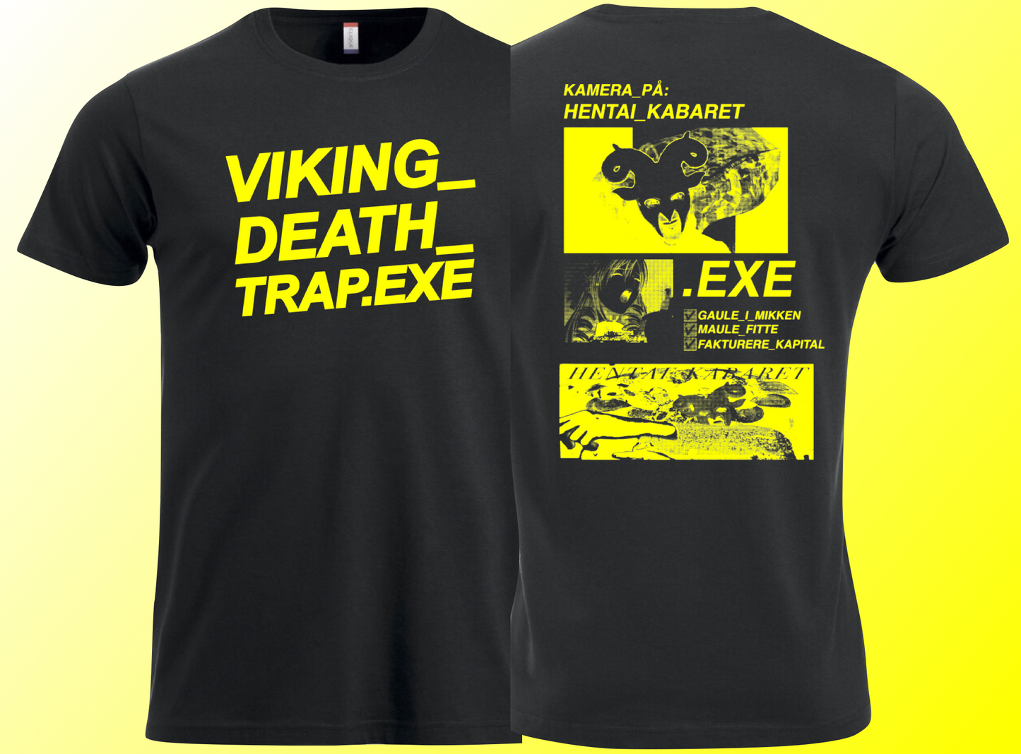 VIKING_DEATH_TRAP.EXE OFFICIAL_MERCH - T-SHIRT - "HENTAI_KABARET" LIMITED EDITION PRINT