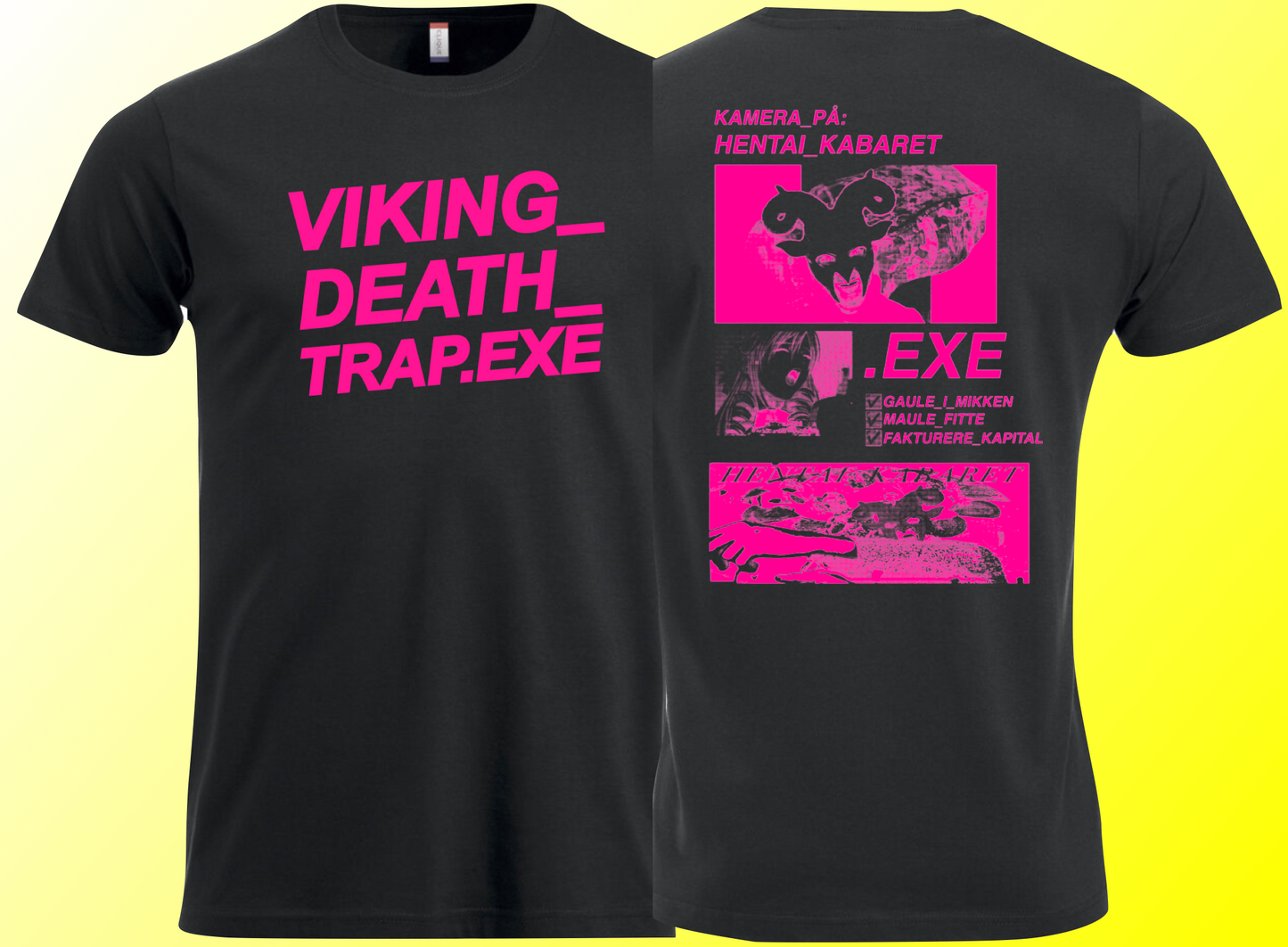 VIKING_DEATH_TRAP.EXE OFFICIAL_MERCH - T-SHIRT - "HENTAI_KABARET" LIMITED EDITION PRINT