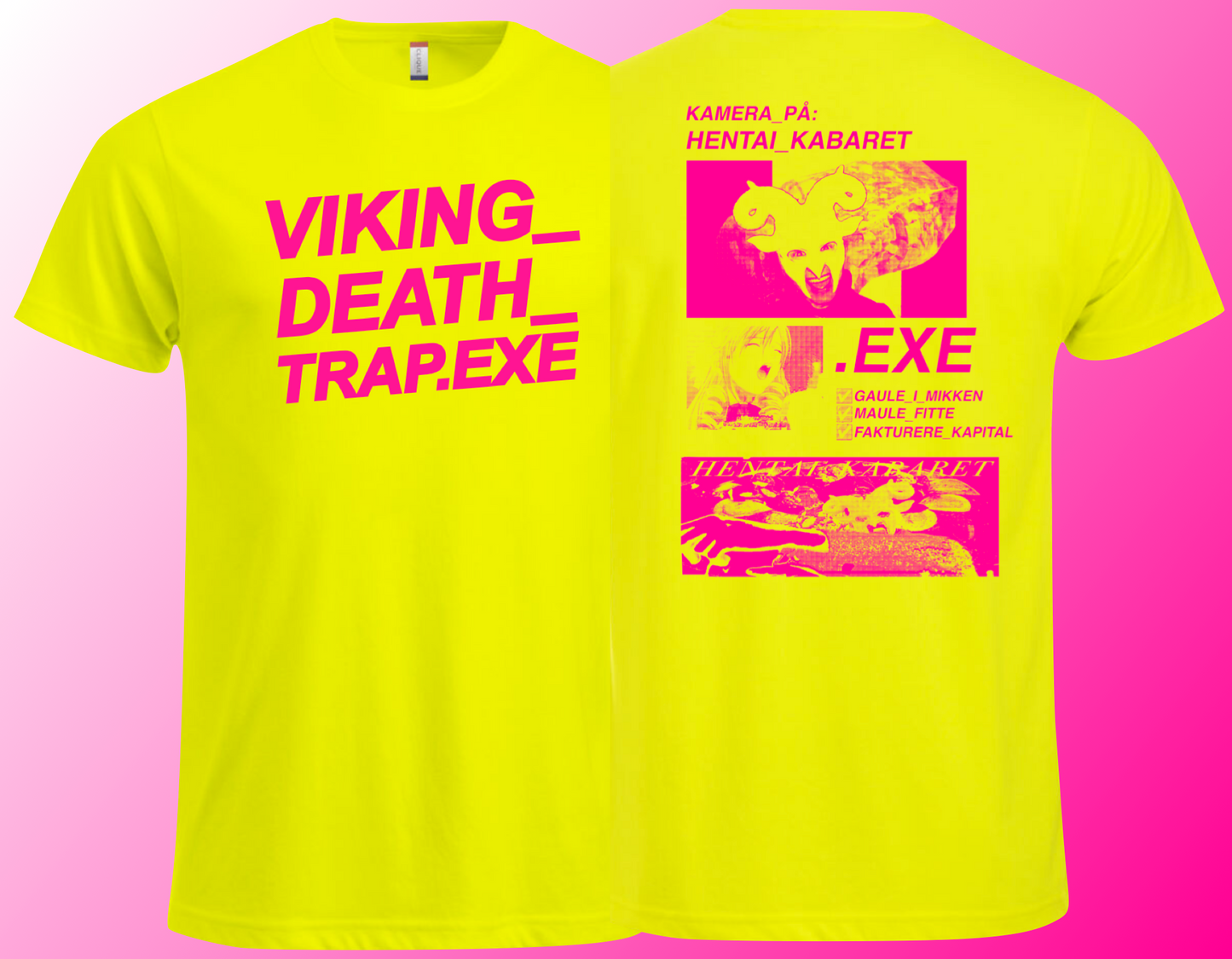 VIKING_DEATH_TRAP.EXE OFFICIAL_MERCH - T-SHIRT - "HENTAI_KABARET" LIMITED EDITION PRINT