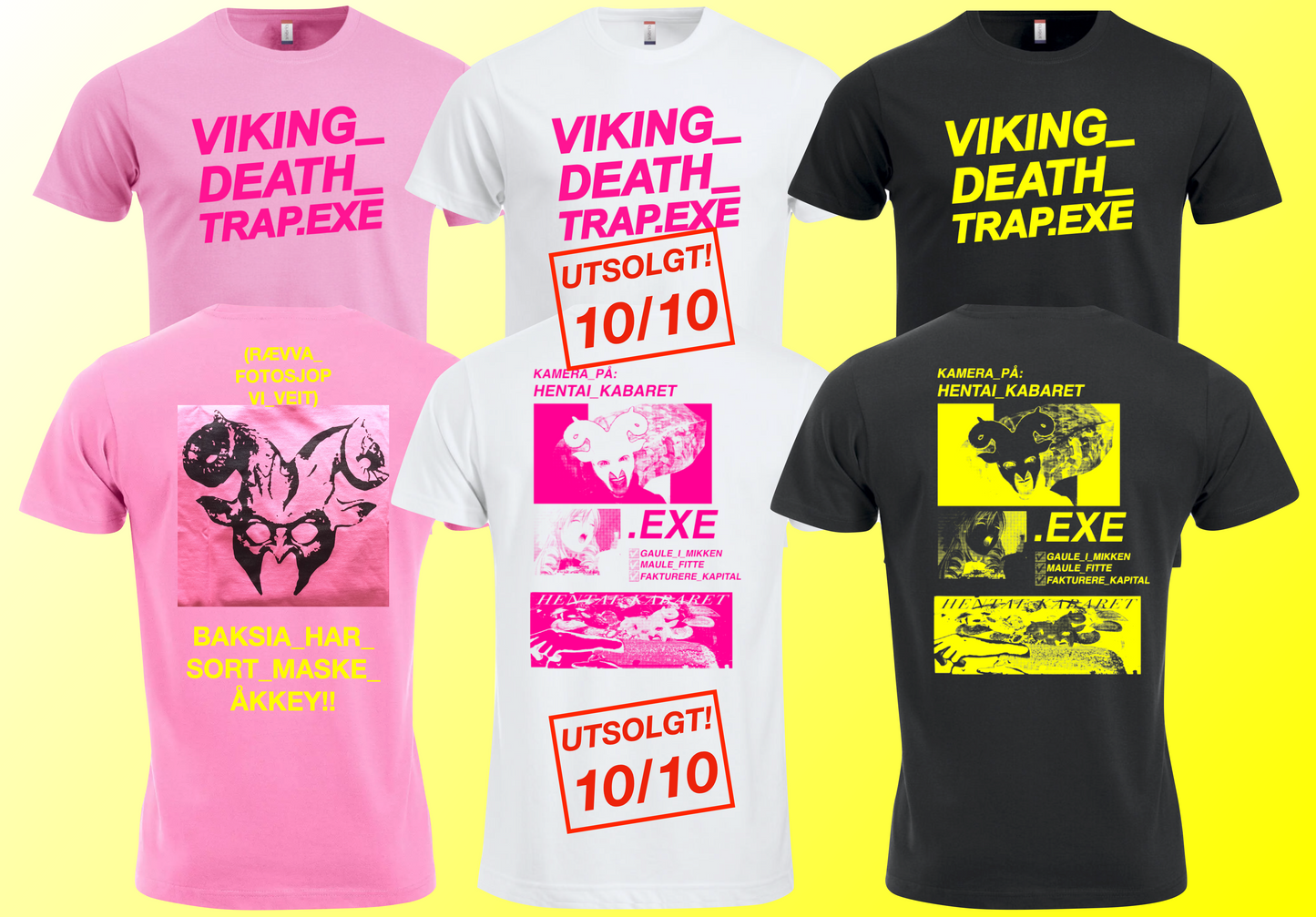 VIKING_DEATH_TRAP.EXE OFFICIAL_MERCH - T-SHIRT - "HENTAI_KABARET" LIMITED EDITION PRINT